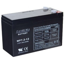 Batterie 12V, 7,2A.pour Lampe torche rechargeables, alarmes. L: 152, l: 65, H:95mm, CT250X nouveau modèle 100% étanche.