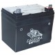 Batterie gel/agm 100% étanche 12V, 22A pour tondeuse autoportée. L: 195, l: 130, h: 180, + à droite.