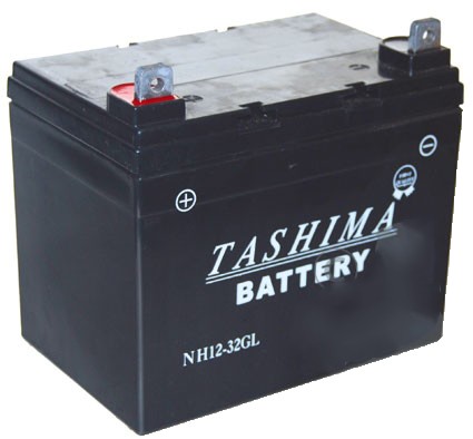 Batterie gel/agm 100% étanche 12V, 32A pour tondeuse autoportée