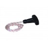 Poignée de lanceur avec corde et système d'amortissement pour STIHL - Longueur corde: 70cm, Ø: 4mm.