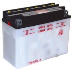 Batterie renforcée pour autoportée et utilitaire 12V, 20A. L: 205, l: 90, H:162mm, + à droite. (livrée sans acide).
