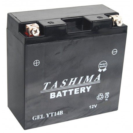 Batterie plomb étanche 12V gel/agm, 13A. L: 150, l: 70, H:145mm, + à gauche pour motos.