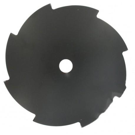 Lame plate 8 dents 255x25.4x1.8mm pour débroussailleuse.