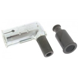 Antiparasite métallique pour bougie d'allumage de 21mm pour fil Ø : 7mm