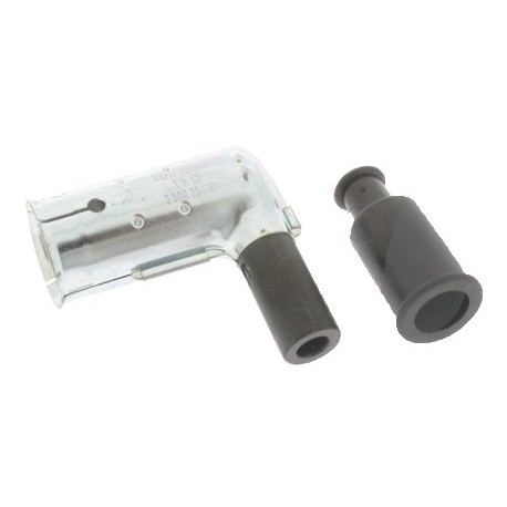 Antiparasite métallique pour bougie d'allumage de 21mm pour fil Ø : 7mm