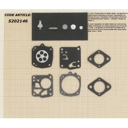 Kit réparation carburateur adaptable pour TILLOTSON.