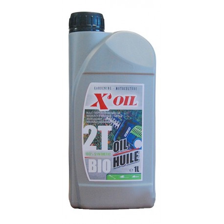 Huile moteur 2 temps Unil Opal Bio pour motoculture, tronçonneuse. 2 litres