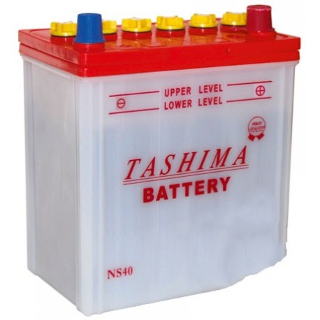 Batterie TASHIMA, sans entretien, pour tondeuse autoportée 12V, 32A, + à droite, bornes étroites type japonaises.