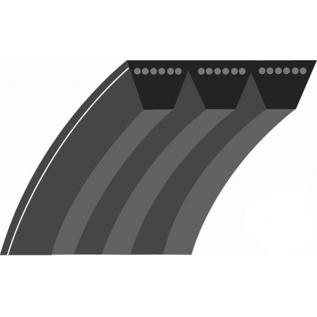 Courroie plate lignée qualité d'origine BOBCAT / RANSOMES pour coupe 36 & 48" (section: 1-1/8", L: 56-3/4").