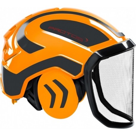 Casque pfanner Protos intégral Forest orange/gris