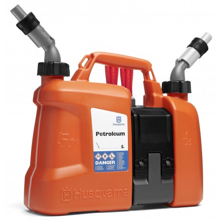 Bidon double bec verseur Husqvarna essence + huile 