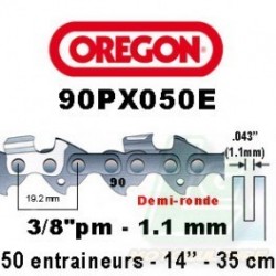 Chaîne de tronçonneuse OREGON 90PX050E 3/8 1.1mm 50 entraîneurs