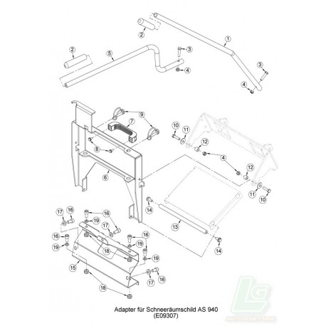 adaptateur lame a neige AS MOTOR AS940