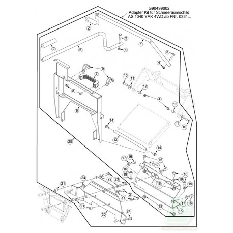 adaptateur lame a neige AS MOTOR AS940